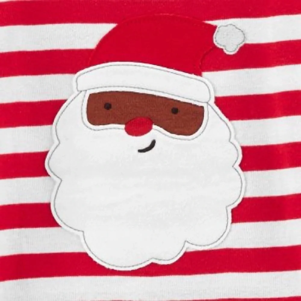 Carter's Just One You Toddler Boys' 4pc Striped Santa Pajama Set Red nwt
